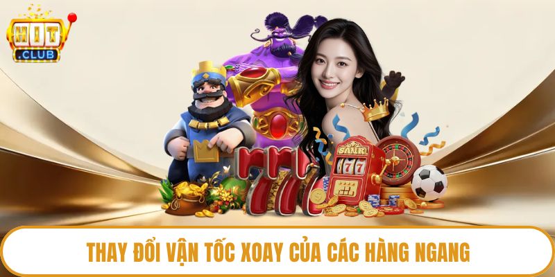 Thay đổi vận tốc xoay của các hàng ngang
