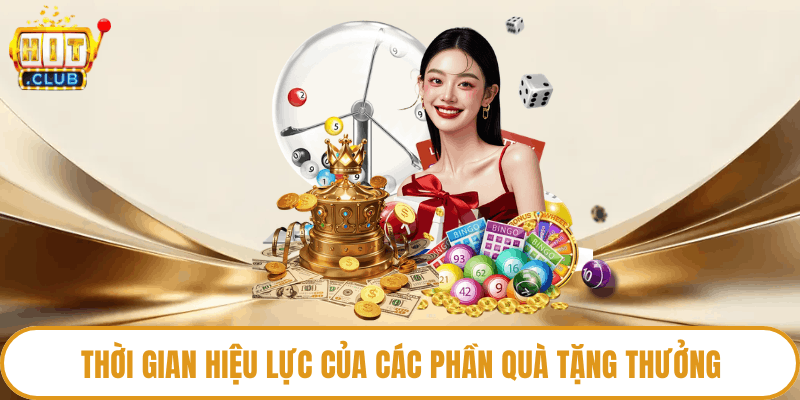 Thời gian hiệu lực của các phần quà tặng thưởng